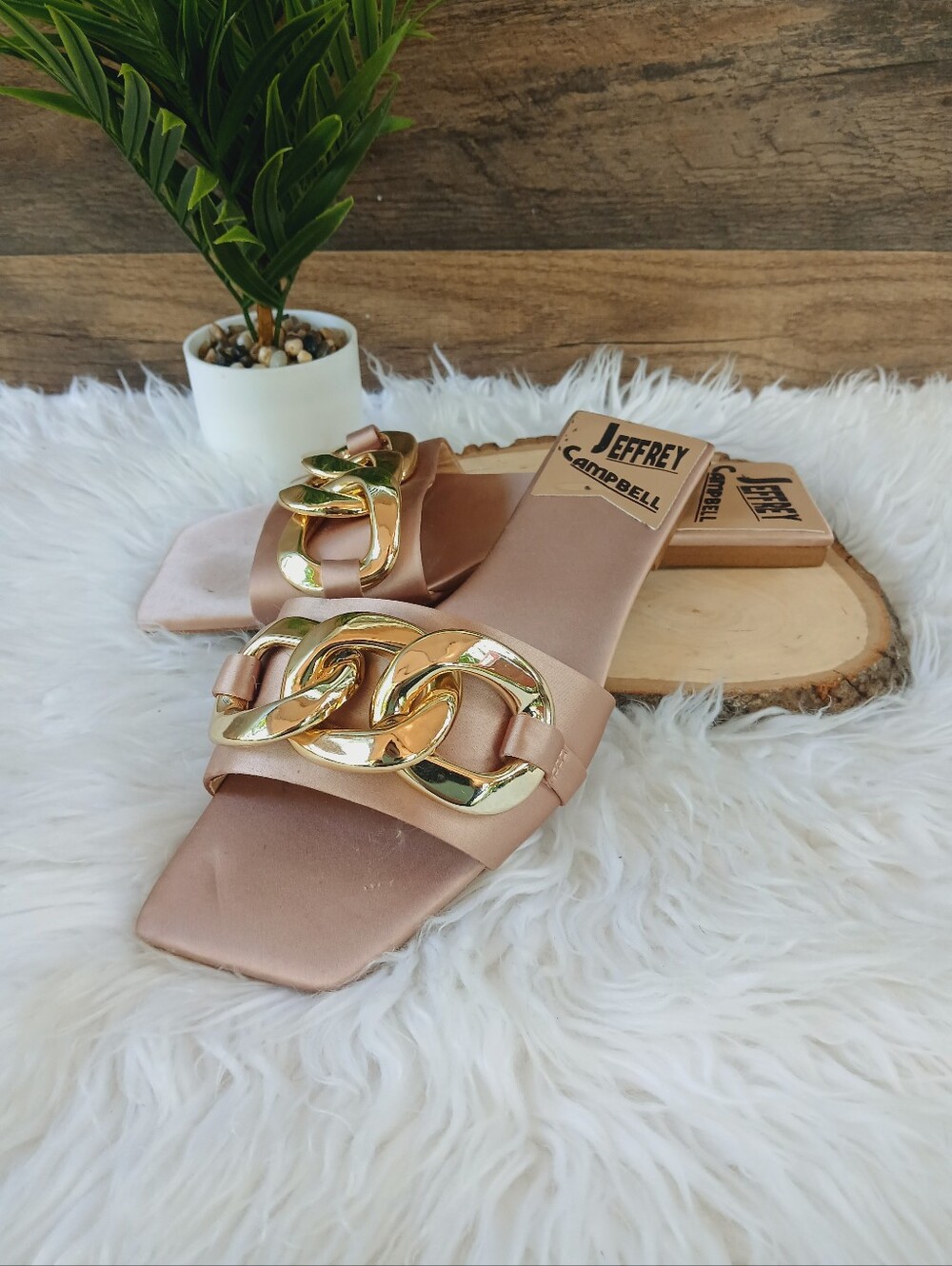 Jeffrey Cambell Satin Slides